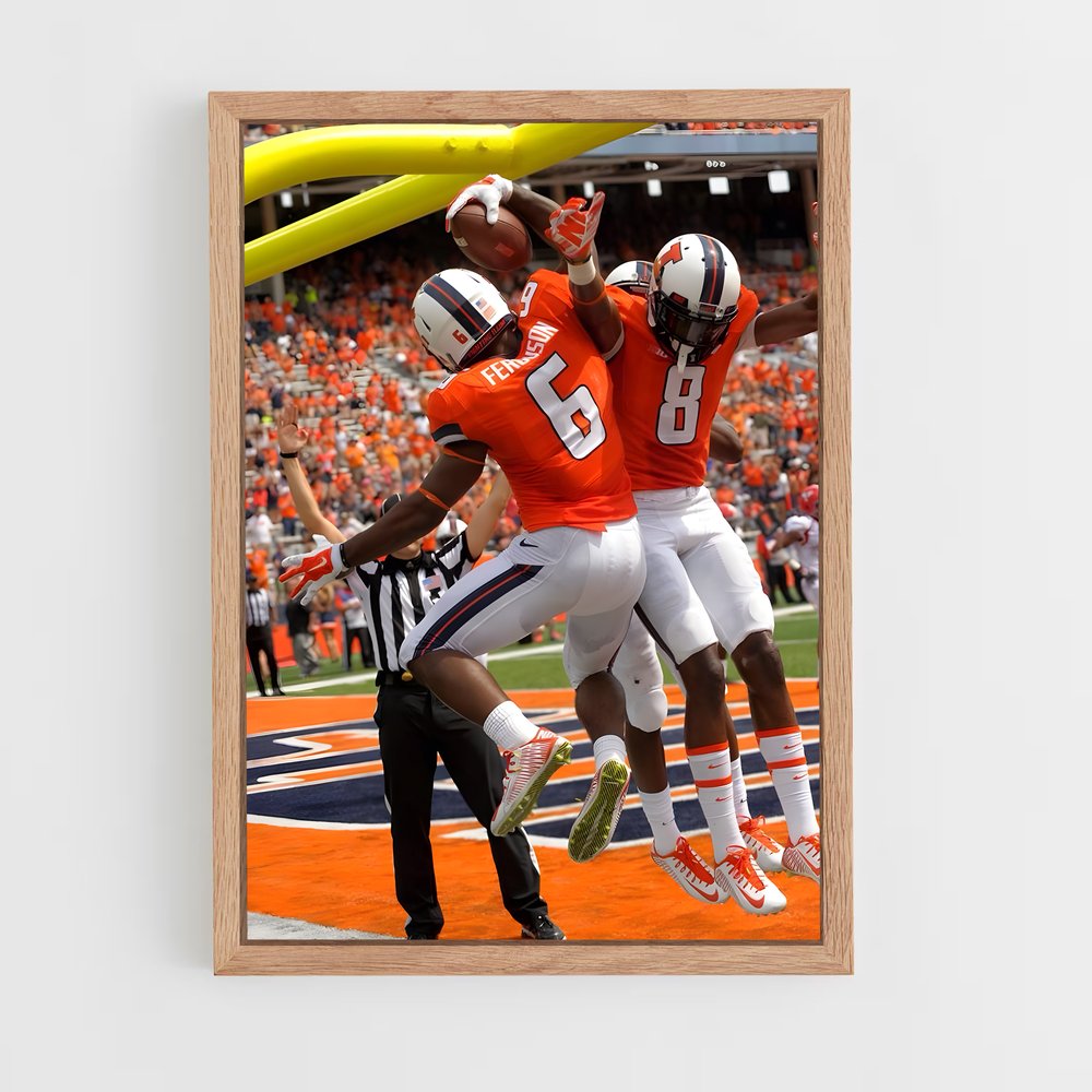 Poster Touchdown Illini – affiche Basketball (vue 4)